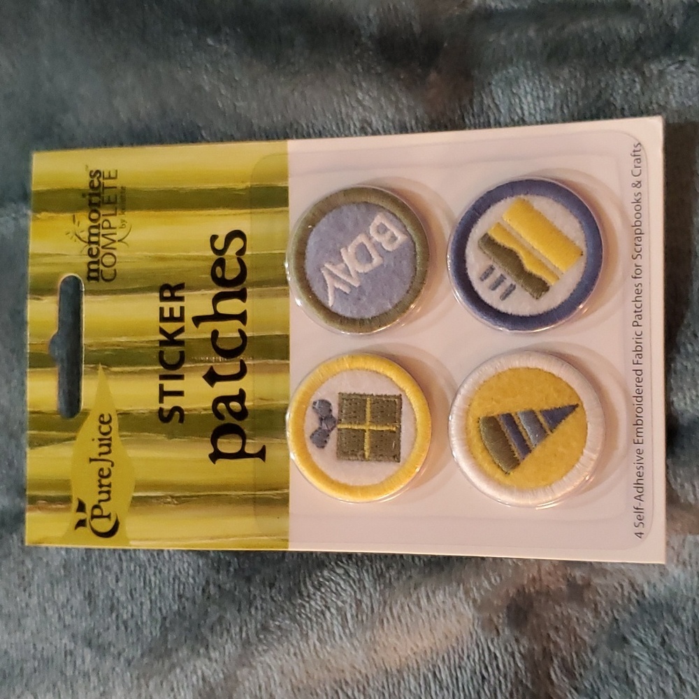 FREE w/$25 Birthday Sticker Patches Scrapbooking Crafts Card Making